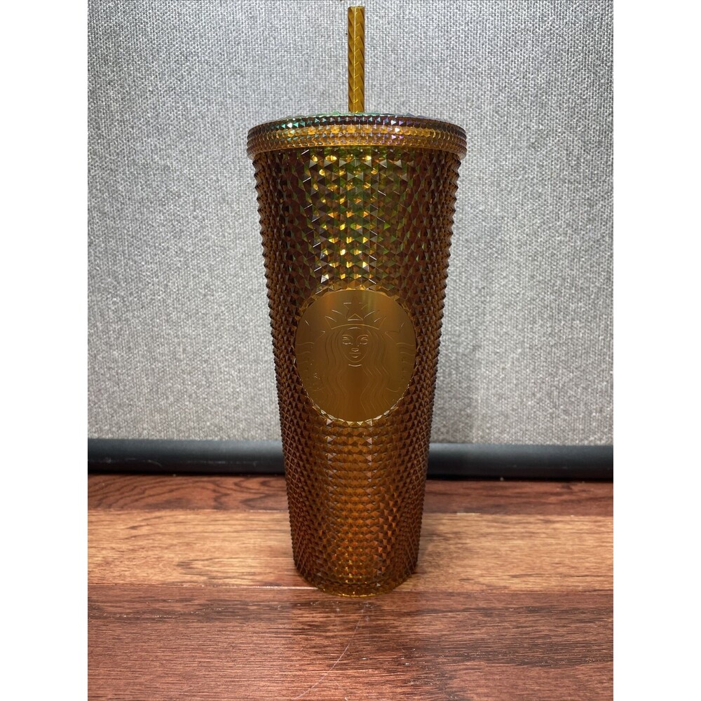 Starbucks Gold Studded Cold Cup Tumbler - 24oZ